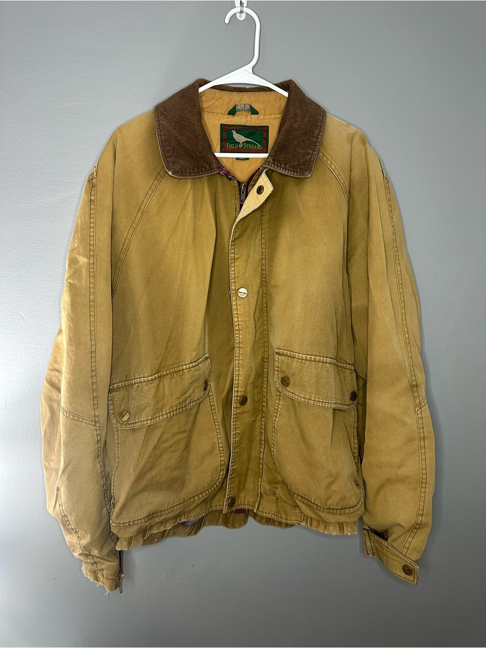 Field & Stream Men's Brown Canvas Work Jacket